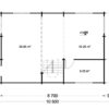Tømmerhus med 2. sal Langon 107m²