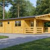 Laftehytte med terrasse Hymer – 52 m²