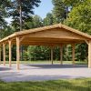 Klassisk dobbel carport 36 m²