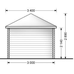 Lite hus KIM 15 m², 44mm
