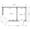 Lite hus KIM 15 m², 44mm