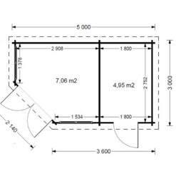 Lite hus KIM 15 m², 44mm