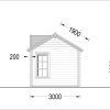 Redskapsbod Bruxelles 12m², 44 mm