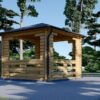 Paviljong TONNELLE 16m² (4m x 4m), 44mm