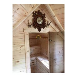 Grillhytte 9.2 m² med 3.57 m² badstueutvidelse