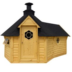 Grillkåte 9.2 m² med 2.5 m badstue