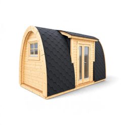 Luksus isolert campingpod 4,8 m (med sideinngang)