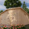 Garage med redskabsrum 5m x 5m, 44mm