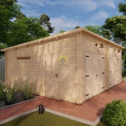 Dobbelt garage 7m x 5.5m, 44 mm