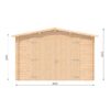 Garage 4m x 6m, 44mm