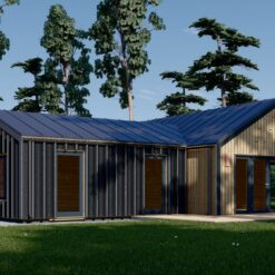 Trehus Valeri 80 m², (44 mm + 19 mm trekledning)