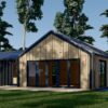 Trehus Valeri 80 m², (44 mm + 19 mm trekledning)