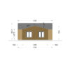 Trehus Valeri 80 m², (44 mm + 19 mm trekledning)