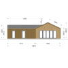 Trehus Valeri 80 m², (44 mm + 19 mm trekledning)