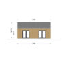 Trehus Valeri 80 m², (44 mm + 19 mm trekledning)