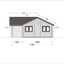 Feriehus ADELE 68 m², (44 + 44mm)