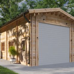 Garage til Campingvogn (44 mm), 4×8 m, 32 m²