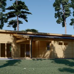 Trevilla med Flatt Tak BERTA (66 mm / 44 mm + 44 mm), 105 m²