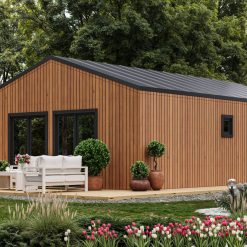 Isolert trehytte Kaia 9,34 × 6,14 m