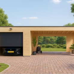Garasje BIZON 24 m² + Carport 36 m²